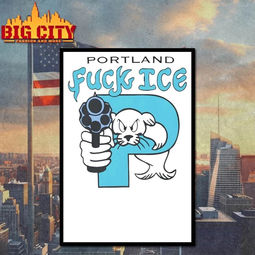 Portland Fuck ICE - Adult & Kids T-Shirts, Sweatshirts & Hoodies apparel design preview 4