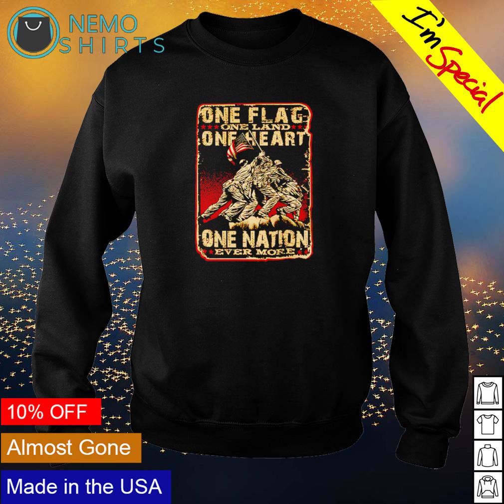 One flag land heart nation - Adult & Kids T-Shirts, Sweatshirts & Hoodies apparel design preview 4
