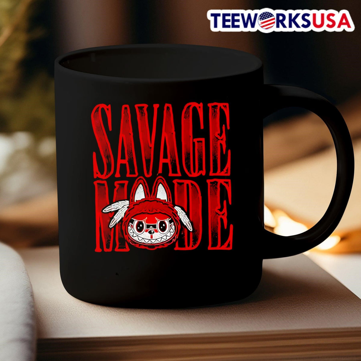 Labubu Savage Mode Horror - Adult & Kids T-Shirts, Sweatshirts & Hoodies apparel design preview 3