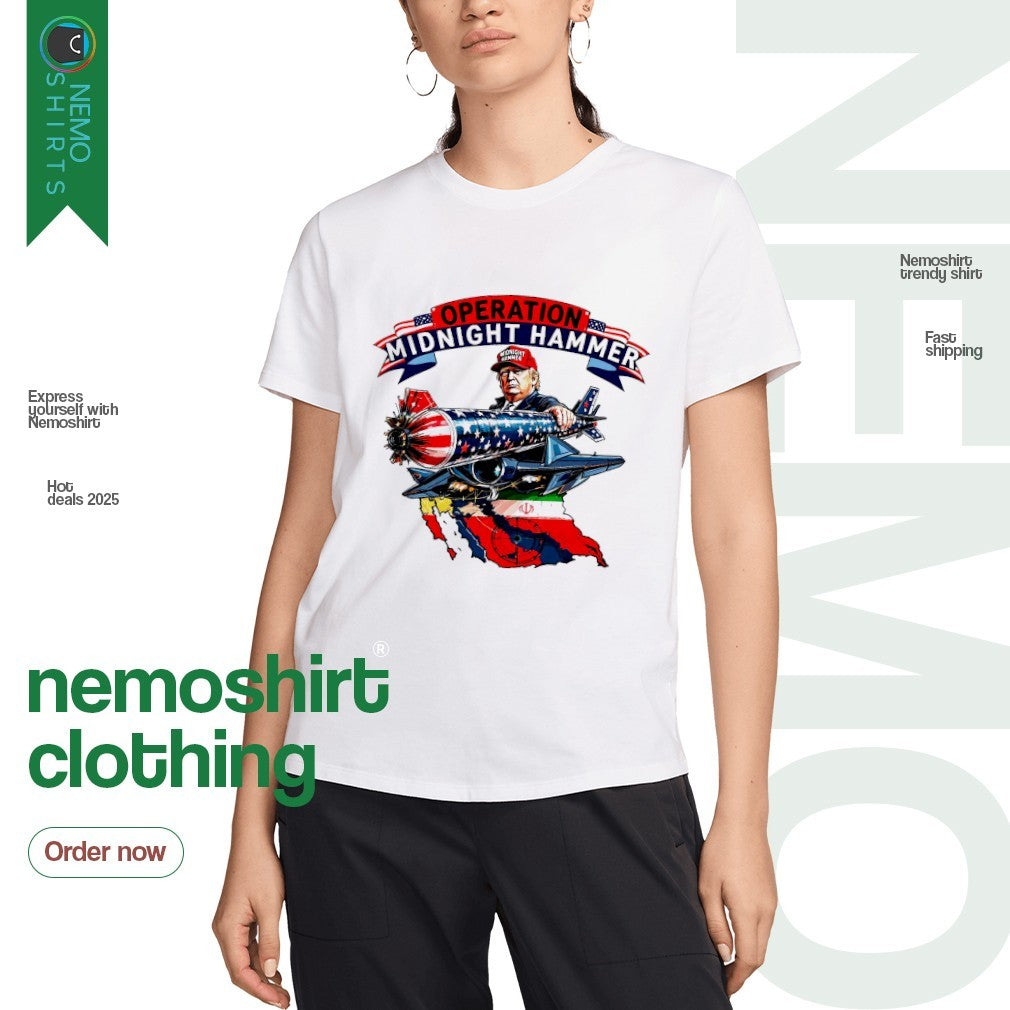 Operation midnight hammer Trump bunker buster b2 - Adult & Kids T-Shirts, Sweatshirts & Hoodies apparel design preview 3
