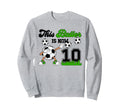 10Th Birthday Soccer Ten Year Old Sweatshirt - Graphic Print for Adults - T-Shirt, Sweatshirt, Hoodie