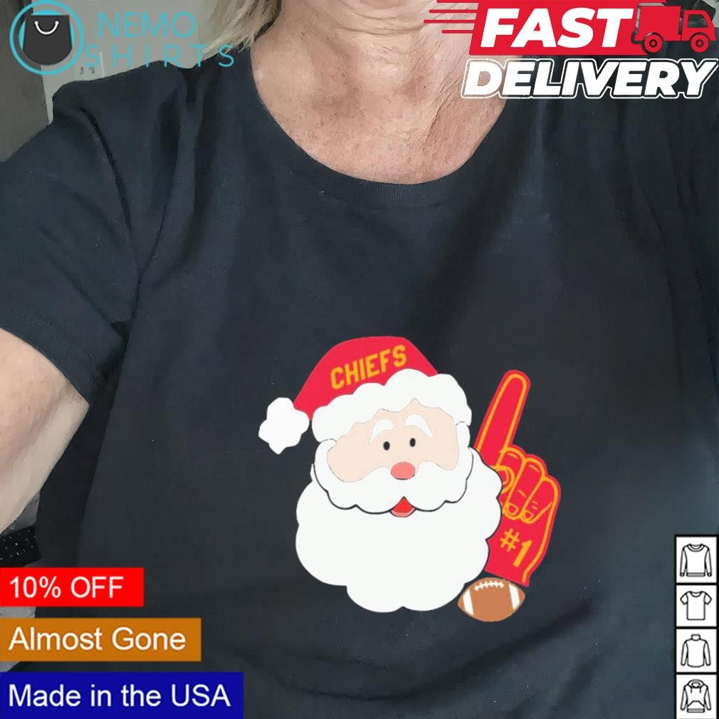 Santa Claus Kansas City Chiefs Christmas - Adult & Kids T-Shirts, Sweatshirts & Hoodies apparel design preview 2