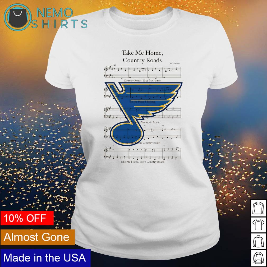 St Louis Blues Take Me Home Country Roads - Adult & Kids T-Shirts, Sweatshirts & Hoodies apparel design preview 3