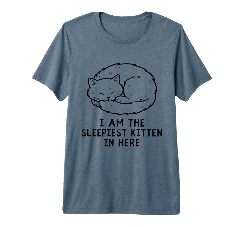 Funny Sleeping Cat Kitten Lover Cat Mom T-Shirt - Minimalist Print Unisex - T-Shirt, Sweatshirt, Hoodie