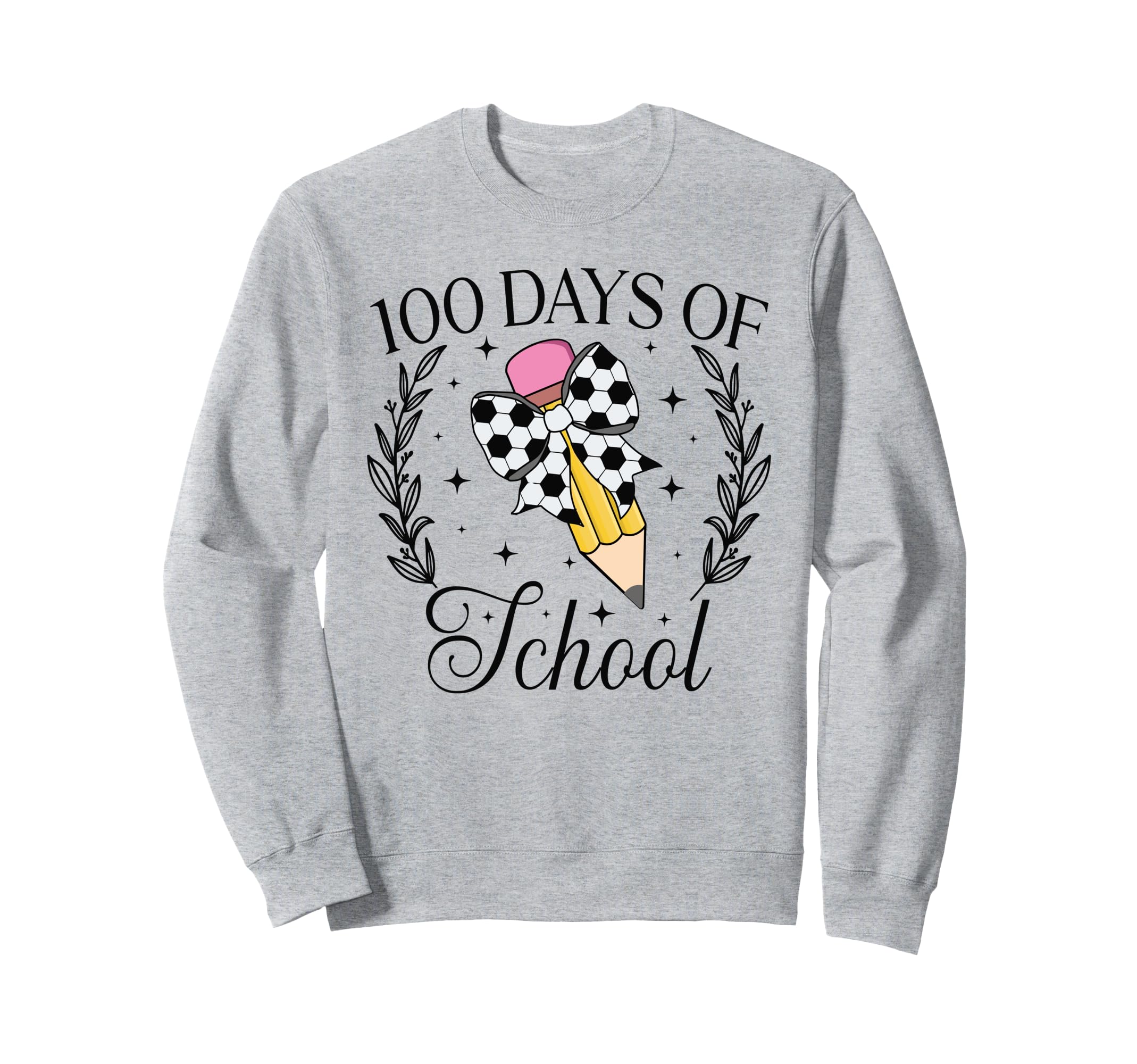 100 Days School Soccer Coquette Sweatshirt - Streetwear Style Unisex - T-Shirt, Sweatshirt, Hoodie