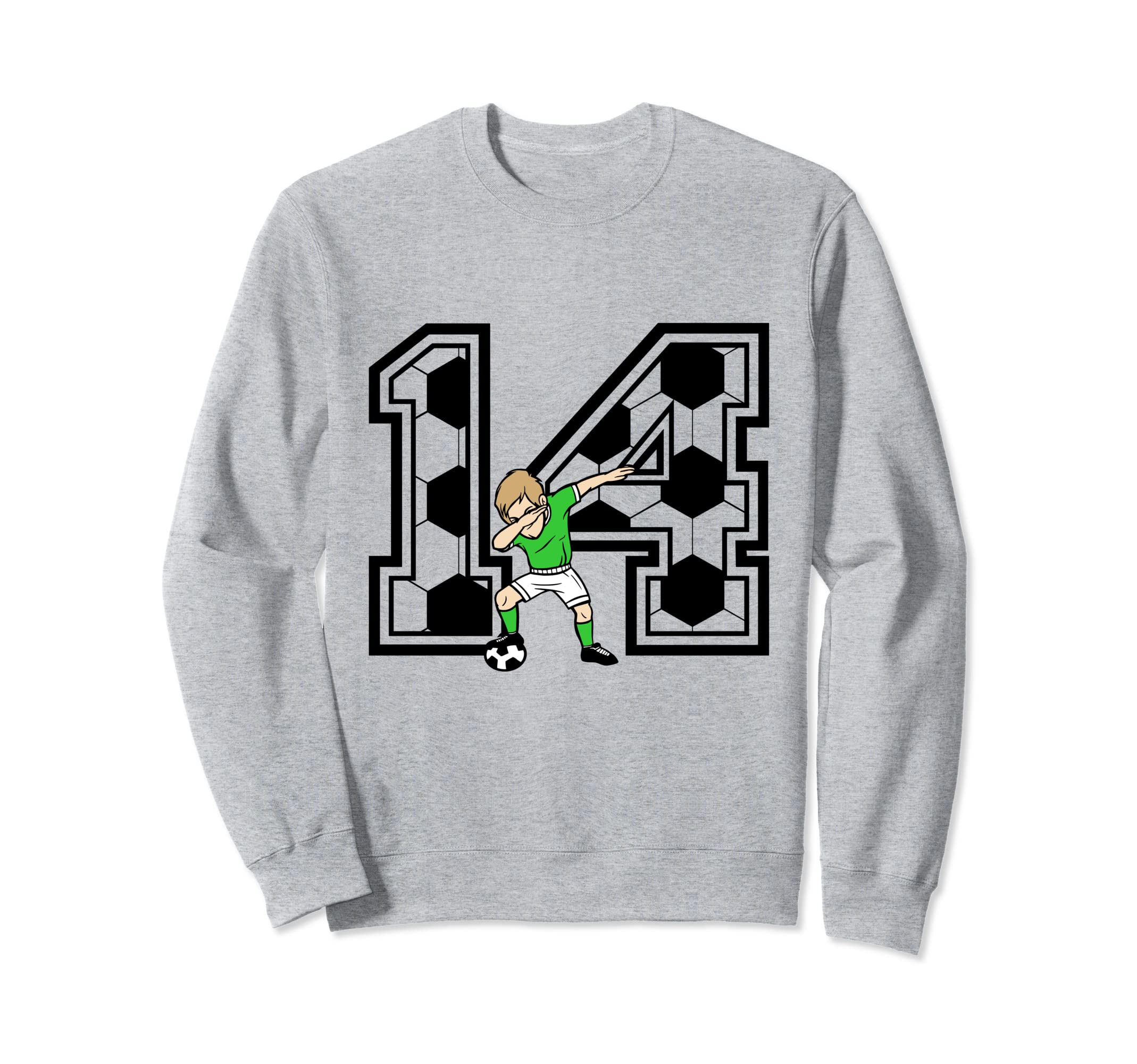 14 Year Old Soccer Player 14Th Birthday Sweatshirt - Unique Graphic Unisex - T-Shirt, Sweatshirt, Hoodie