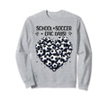 100 Days School Soccer Heart Love Sweatshirt - Novelty Apparel for Adults - T-Shirt, Sweatshirt, Hoodie