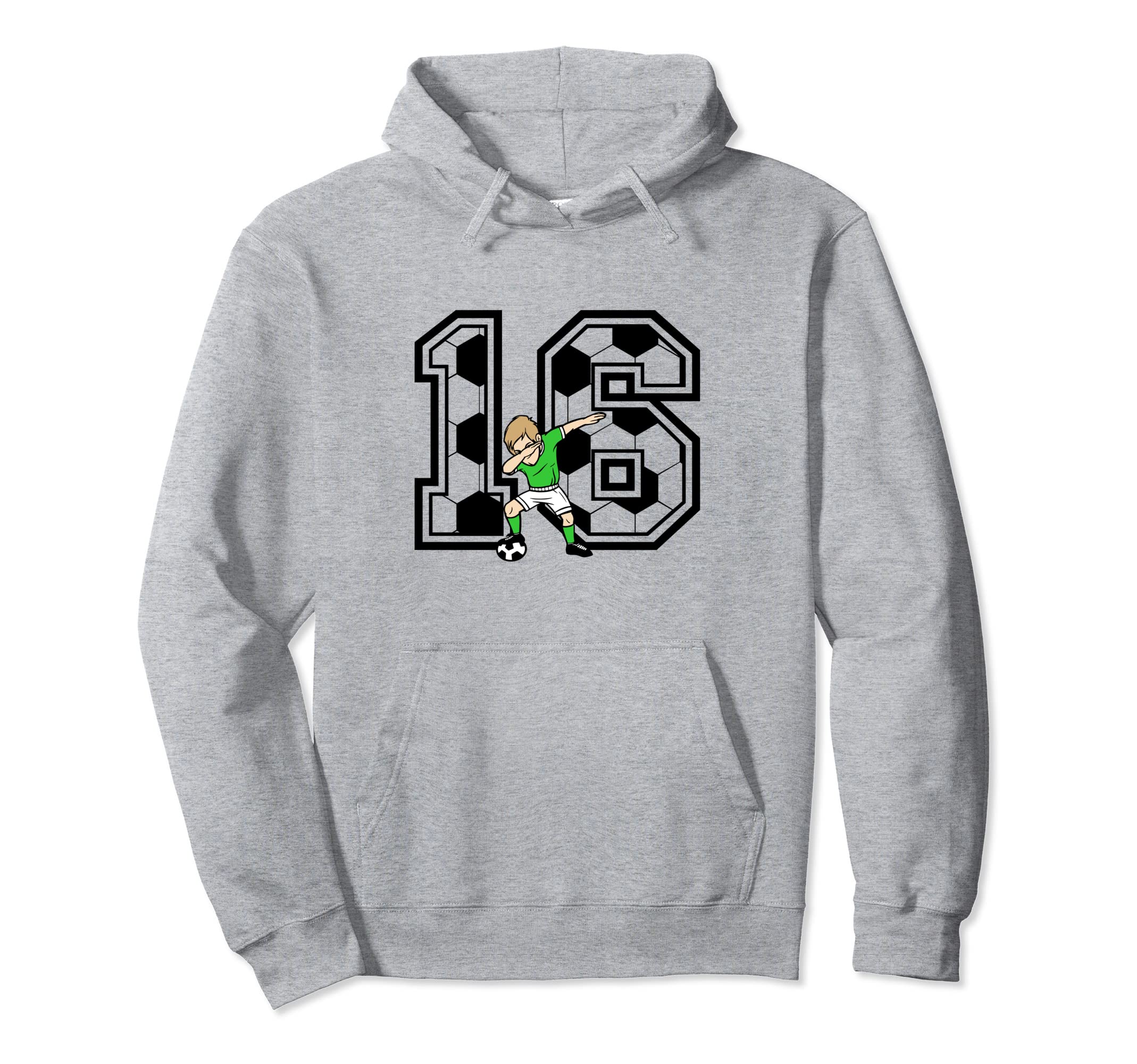 16 Year Old Soccer Player 16Th Birthday Hoodie - Streetwear Style Unisex - T-Shirt, Sweatshirt, Hoodie