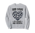100 Days School Soccer Heart Love Sweatshirt - Unique Graphic for Adults - T-Shirt, Sweatshirt, Hoodie