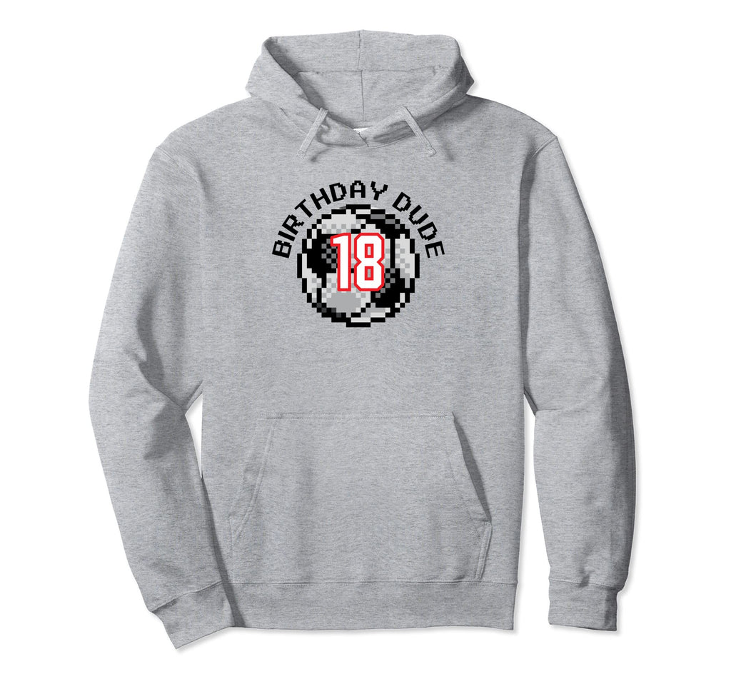 18 Year Old 18Th Birthday Dude 8 Bit Hoodie - Novelty Apparel Men Women - T-Shirt, Sweatshirt, Hoodie