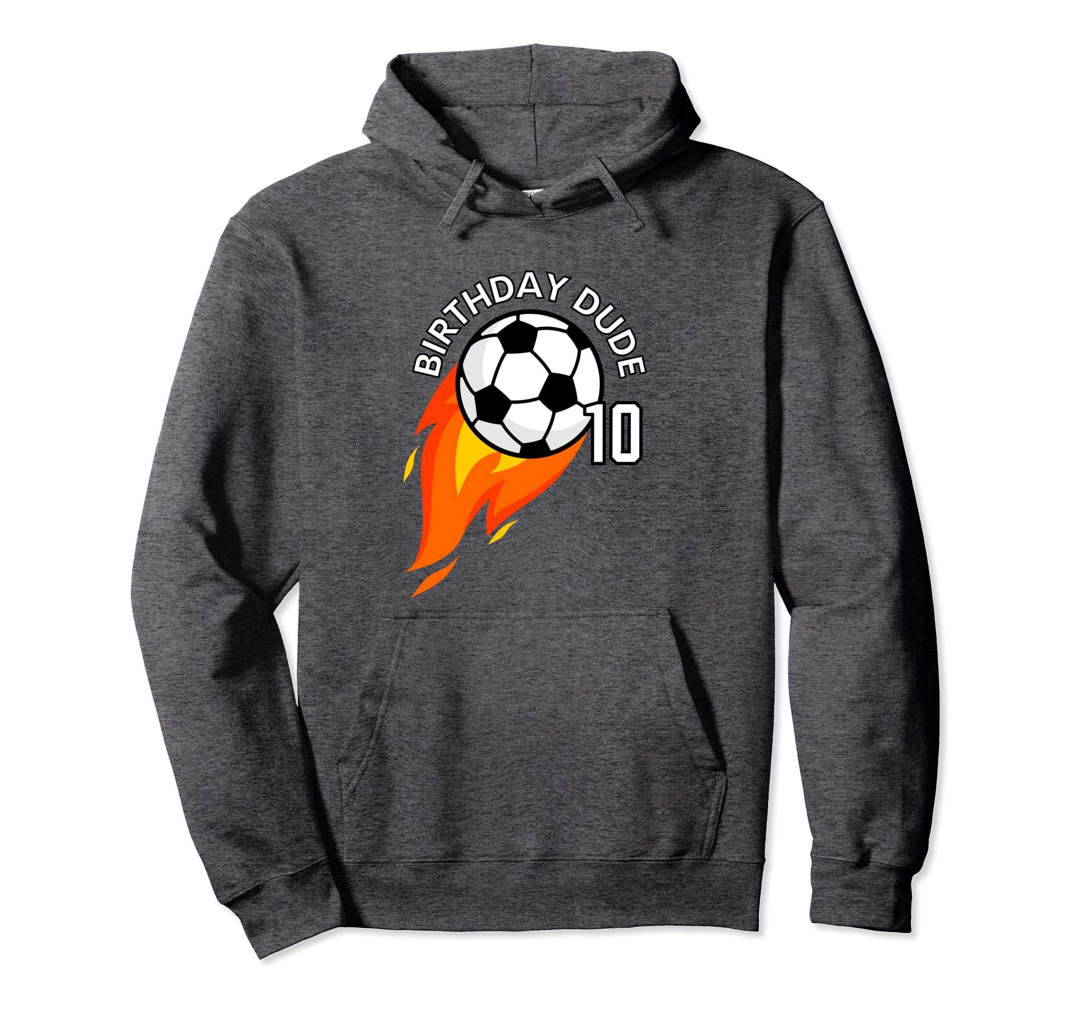 10 Year Old 10Th Birthday Dude Flame Hoodie - Custom Art Print Unisex - T-Shirt, Sweatshirt, Hoodie