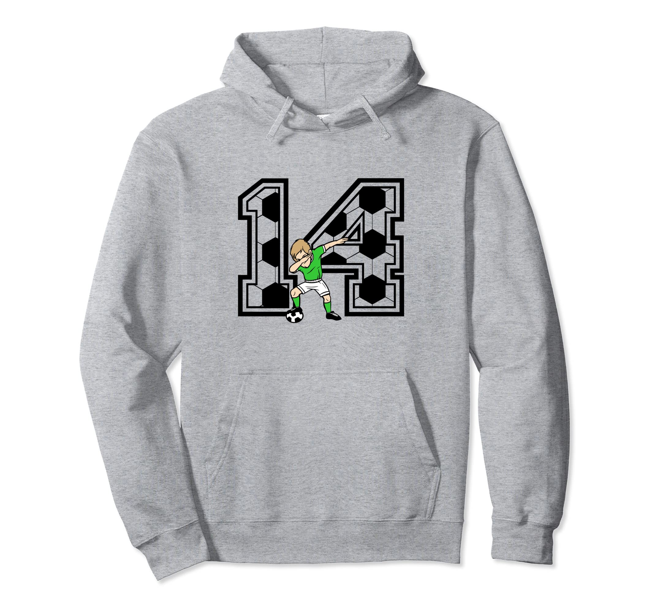 14 Year Old Soccer Player 14Th Hoodie - Casual Everyday Wear Unisex - T-Shirt, Sweatshirt, Hoodie