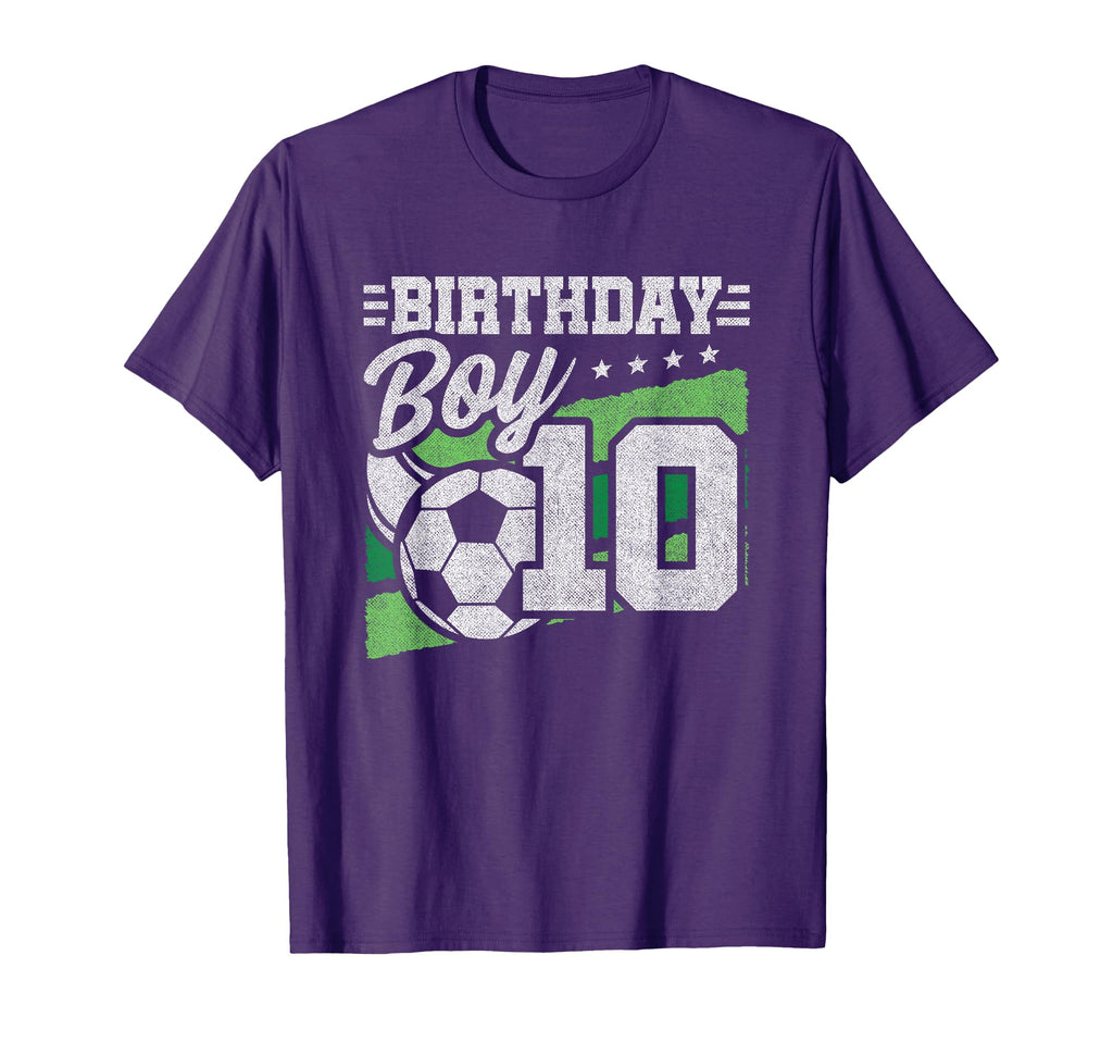 10 Year Old Soccer Birthday 10Th T-Shirt - Casual Everyday Wear Unisex - T-Shirt, Sweatshirt, Hoodie