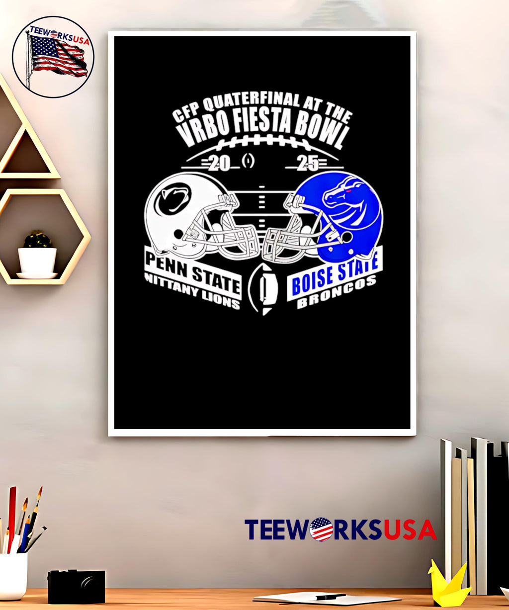 Penn State vs Boise 2025 Cfp Vrbo Fiesta Bowl Head to - Adult & Kids T-Shirts, Sweatshirts & Hoodies apparel design preview 5