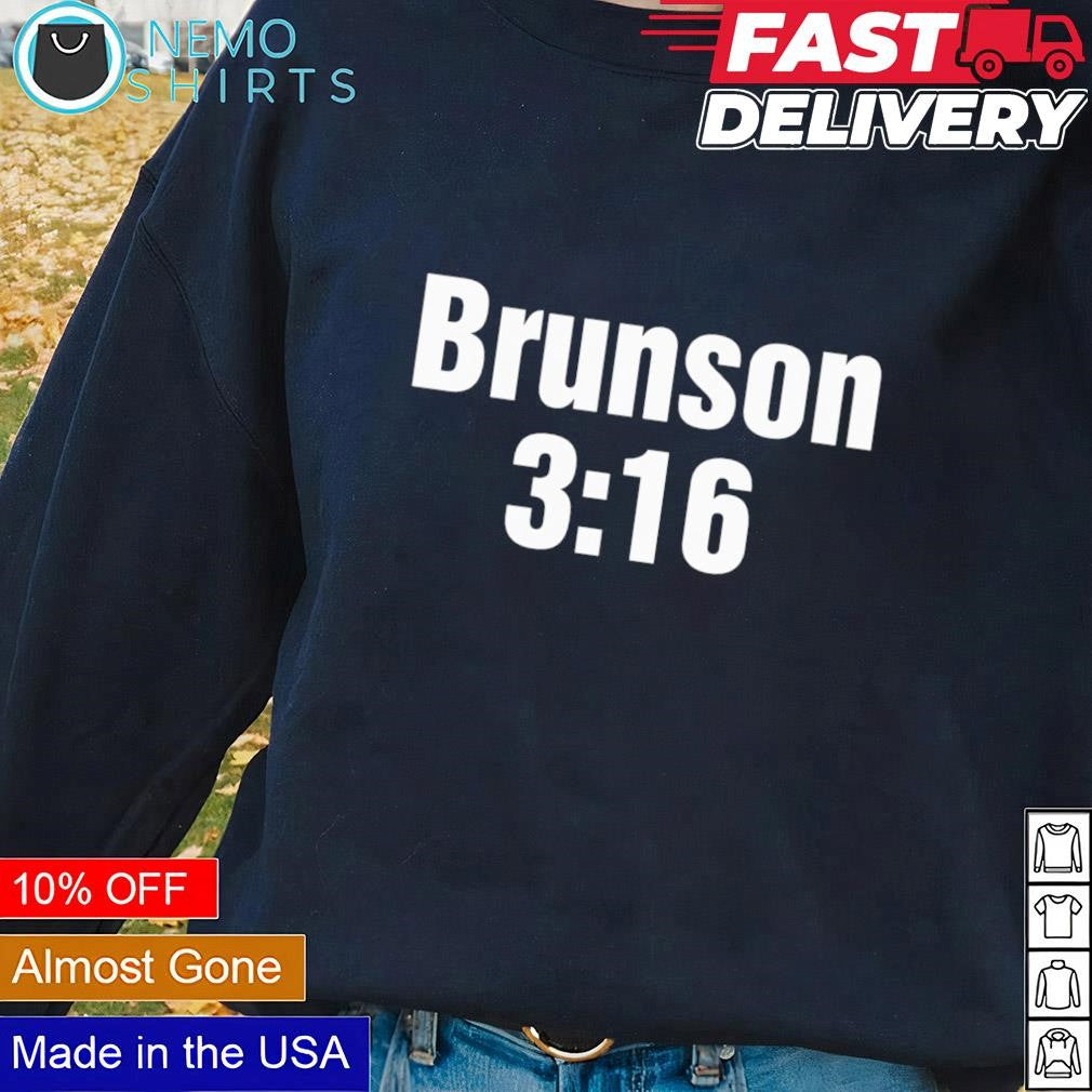 Brunson 3 16 Jalen New York Knicks - Adult & Kids T-Shirts, Sweatshirts & Hoodies apparel design preview 1