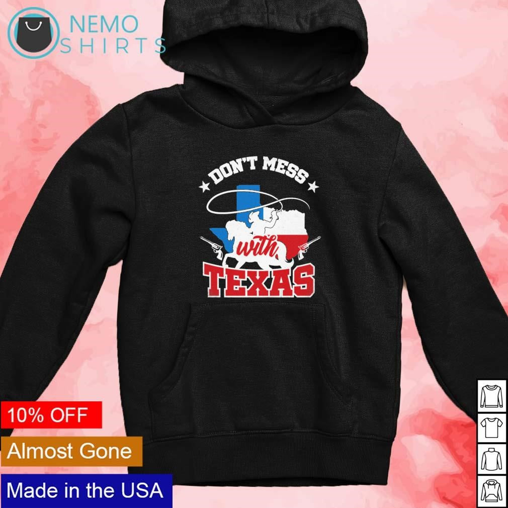 Don't mess with Texas cowboy map - Adult & Kids T-Shirts, Sweatshirts & Hoodies apparel design preview 4