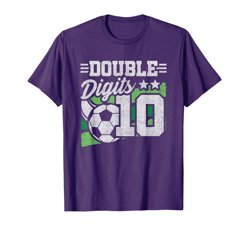 10Th Birthday Double Digits 10 Year T-Shirt - Minimalist Print for Adults - T-Shirt, Sweatshirt, Hoodie
