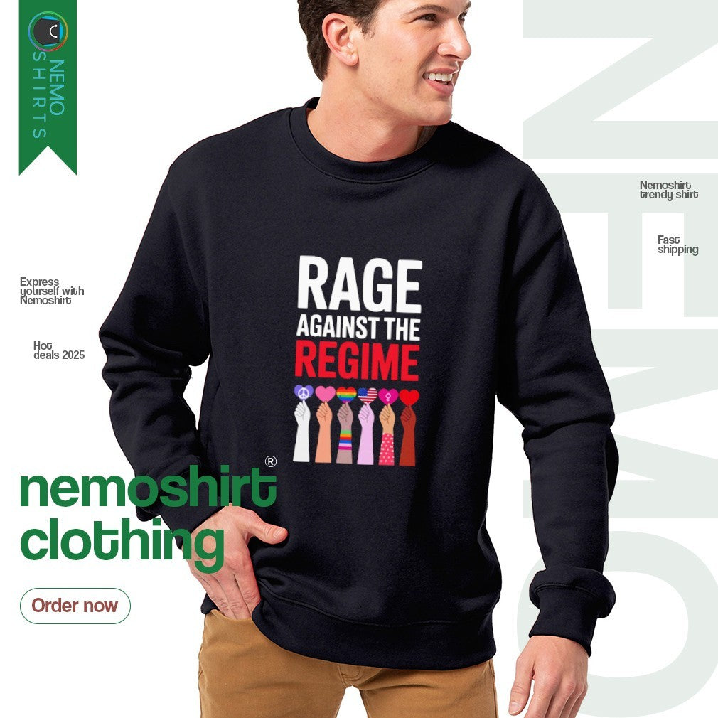Rage against the regime LGBT pride - Adult & Kids T-Shirts, Sweatshirts & Hoodies apparel design preview 4