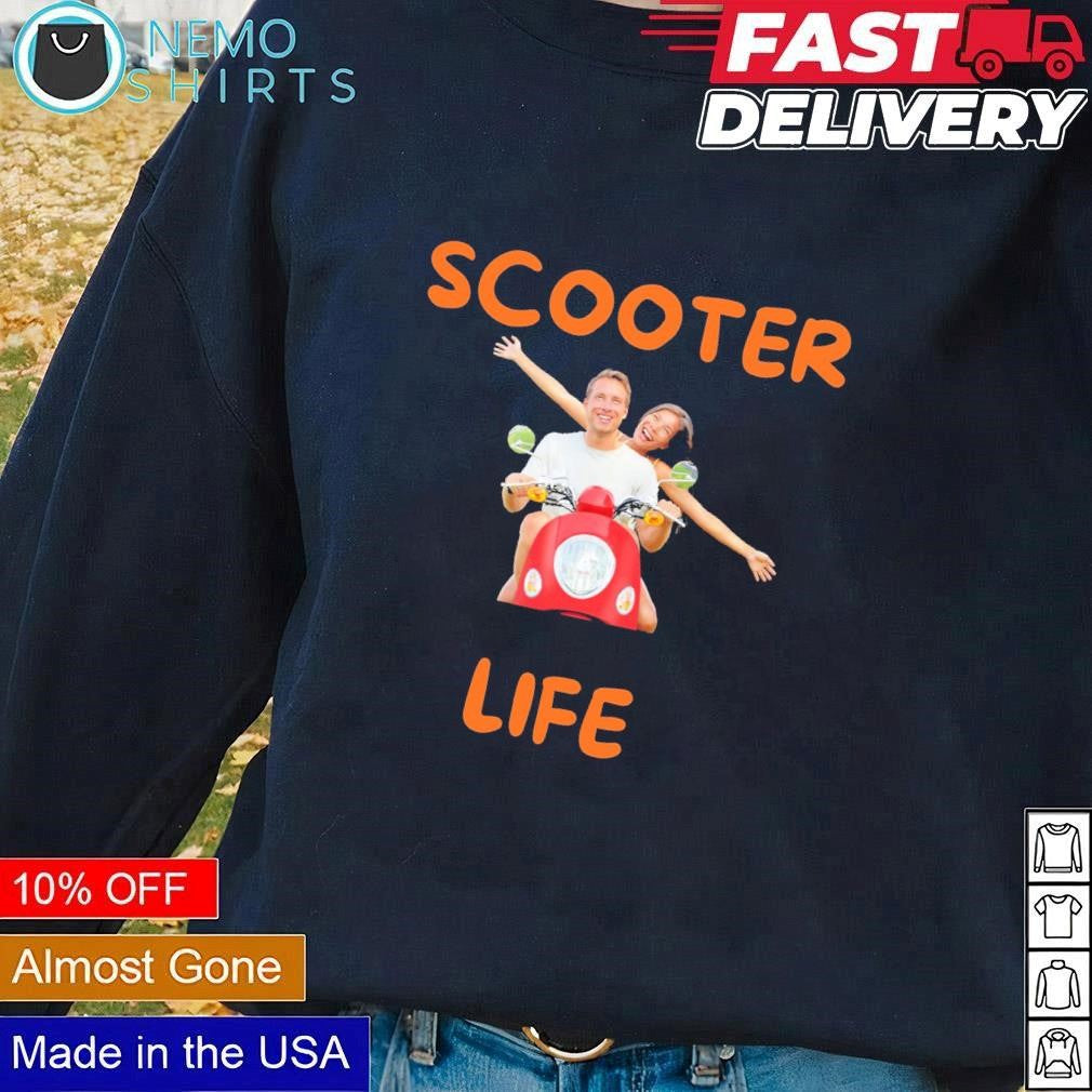 Scooter life couple - Adult & Kids T-Shirts, Sweatshirts & Hoodies apparel design preview 3