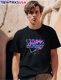 Nickky Bobby Inc Retro Synthwave Triangle Grid Neon - Adult & Kids T-Shirts, Sweatshirts & Hoodies apparel design preview 1