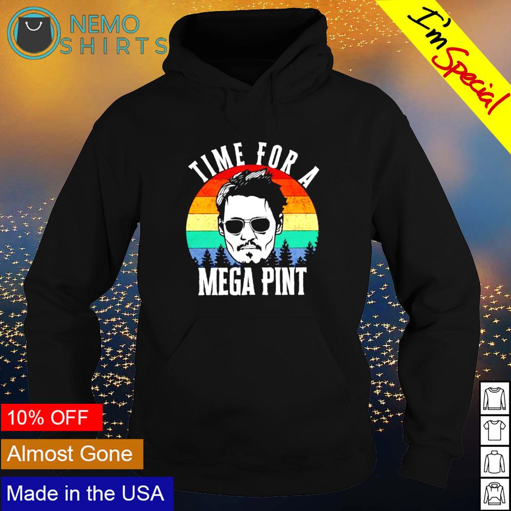 Johnny Depp time for a mega pint vintage - Adult & Kids T-Shirts, Sweatshirts & Hoodies apparel design preview 2