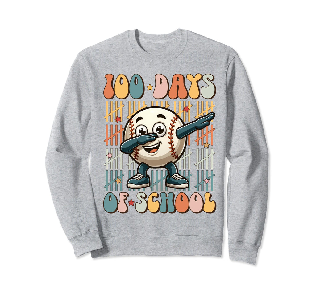 100 Days School Soccer Heart Love 100Th Sweatshirt - Trendy Graphic Unisex - T-Shirt, Sweatshirt, Hoodie