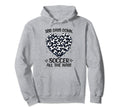 100 Days School Soccer Heart Love 100Th Hoodie - Trendy Graphic for Adults - T-Shirt, Sweatshirt, Hoodie