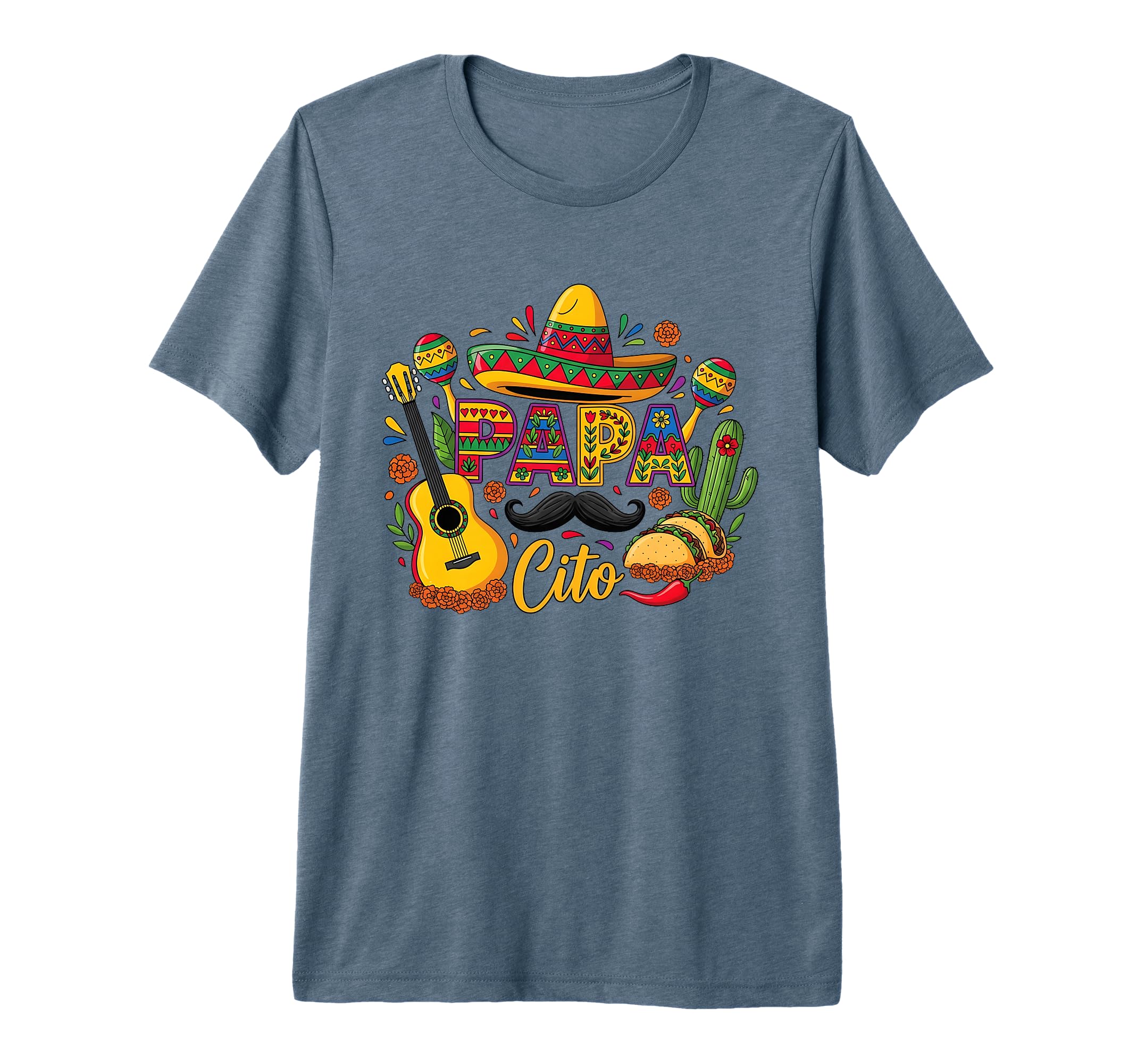 Papacito Family Sombrero Cinco De T-Shirt - Fun Novelty Design for Adults - T-Shirt, Sweatshirt, Hoodie