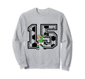 15 Year Old Soccer Player 15Th Sweatshirt - Aesthetic Graphic Unisex - T-Shirt, Sweatshirt, Hoodie