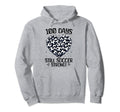 100 Days School Soccer Heart Love Hoodie - Casual Everyday Wear Unisex - T-Shirt, Sweatshirt, Hoodie