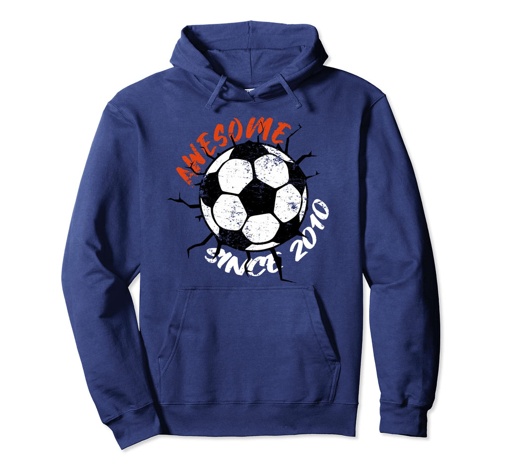 10Th Birthday 10 Years Old Soccer Player Hoodie - Graphic Print for Adults - T-Shirt, Sweatshirt, Hoodie
