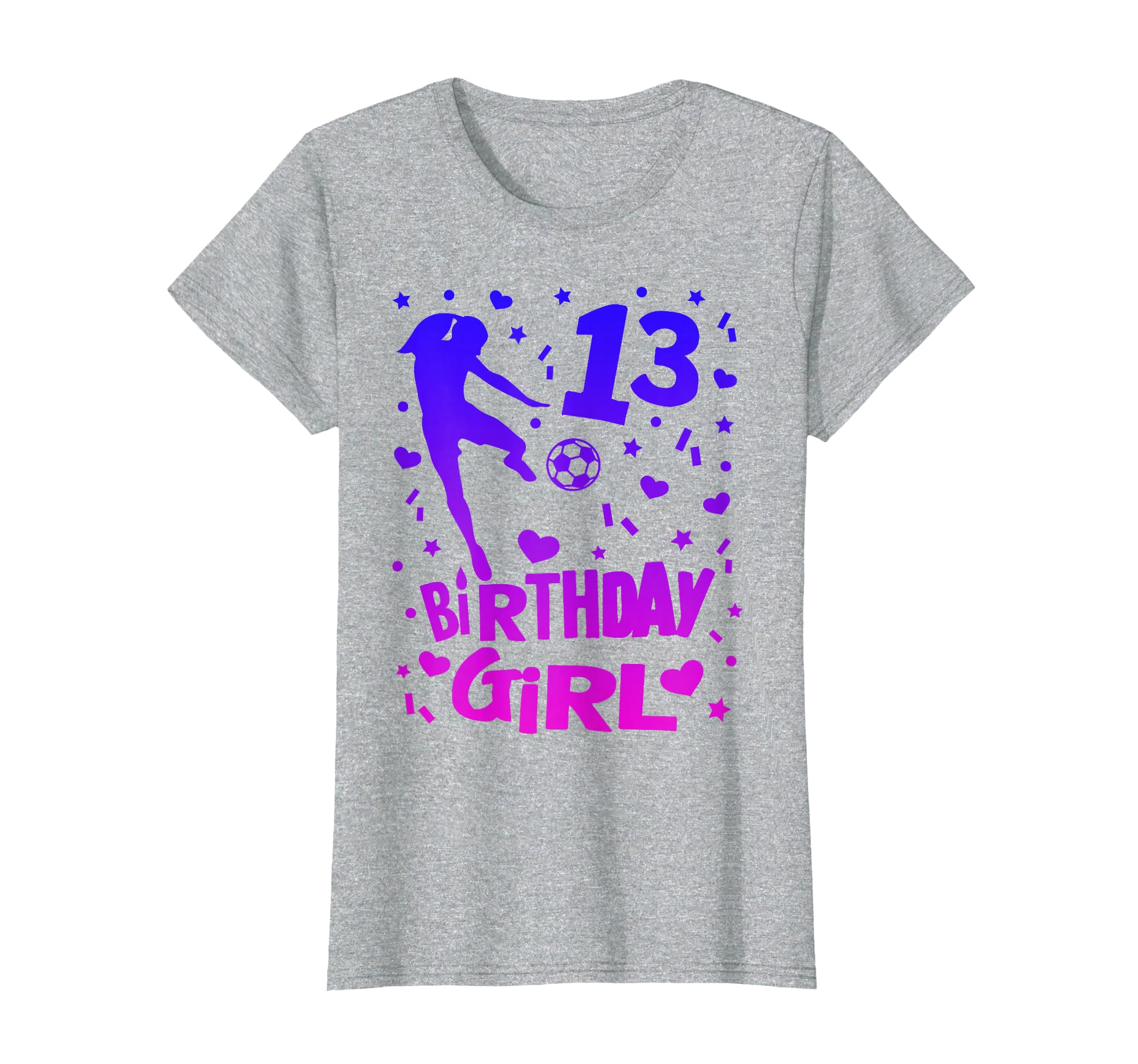 13Th Birthday Soccer Party Gift Teen 13 T-Shirt - Minimalist Print Unisex - T-Shirt, Sweatshirt, Hoodie
