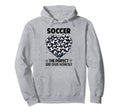 100 Days School Soccer Heart Love 100Th Day Hoodie - Graphic Print Unisex - T-Shirt, Sweatshirt, Hoodie