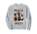 1950S Halloween Black Cats Sweatshirt - Minimalist Print for Adults - T-Shirt, Sweatshirt, Hoodie
