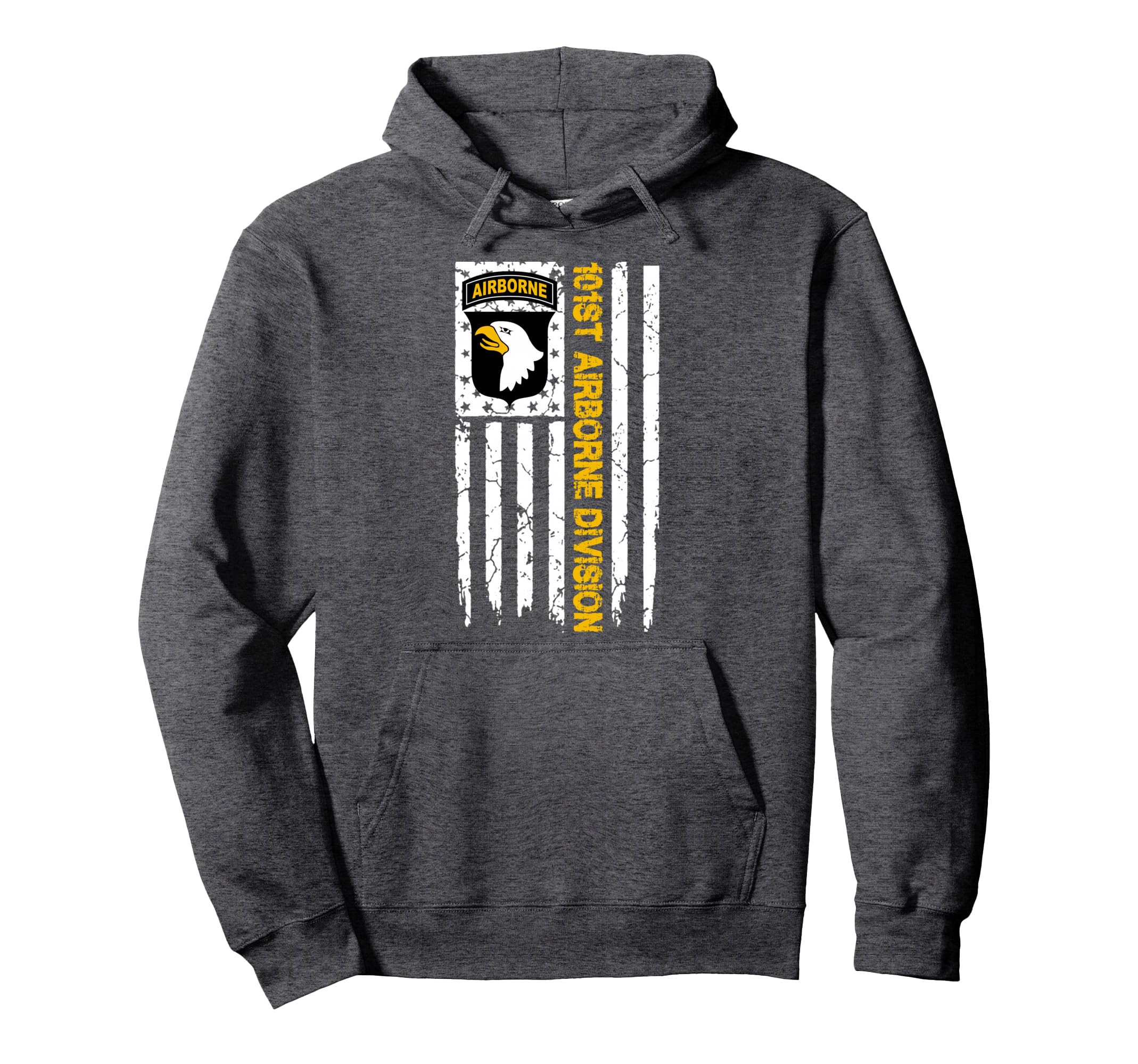 101St Airborne Division Us Flag Hoodie - Casual Everyday Wear for Adults - T-Shirt, Sweatshirt, Hoodie