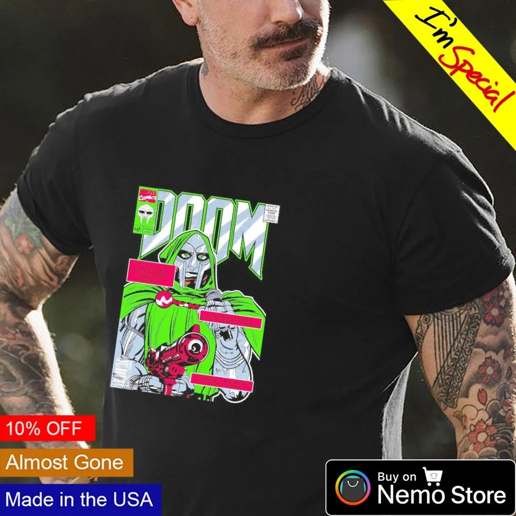 MF Doom Minerva Comics Issue 004 Cover - Adult & Kids T-Shirts, Sweatshirts & Hoodies apparel design preview 4
