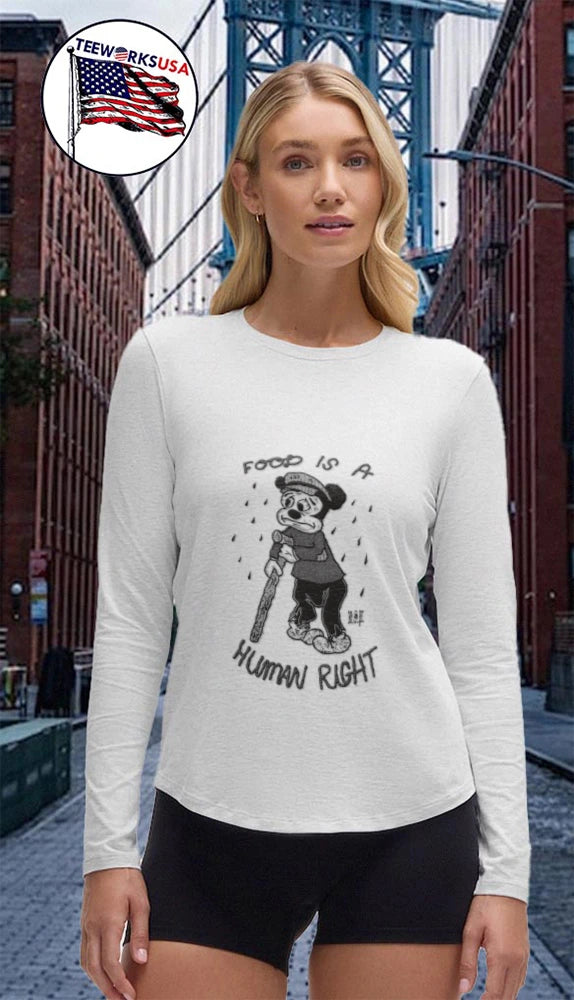 Food Is A Human Right Mickey Mouse - Adult & Kids T-Shirts, Sweatshirts & Hoodies apparel design preview 4