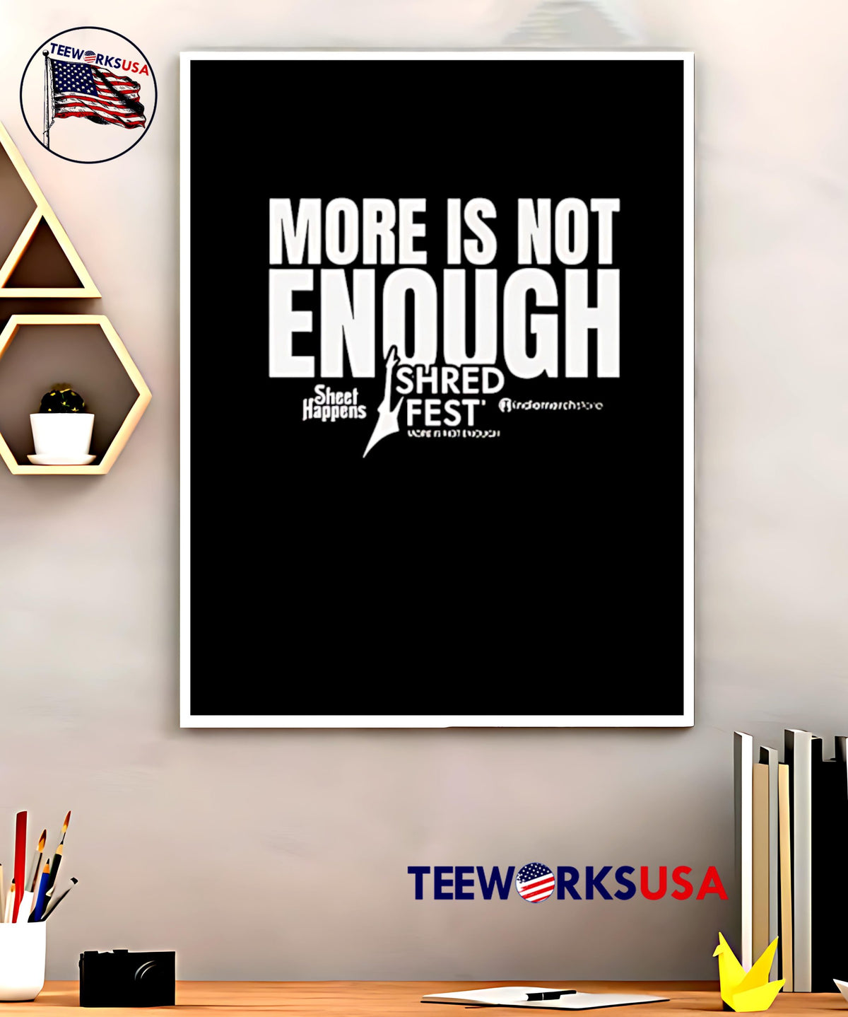 More Is Not Enough Shred Fest Music Event - Adult & Kids T-Shirts, Sweatshirts & Hoodies apparel design preview 5