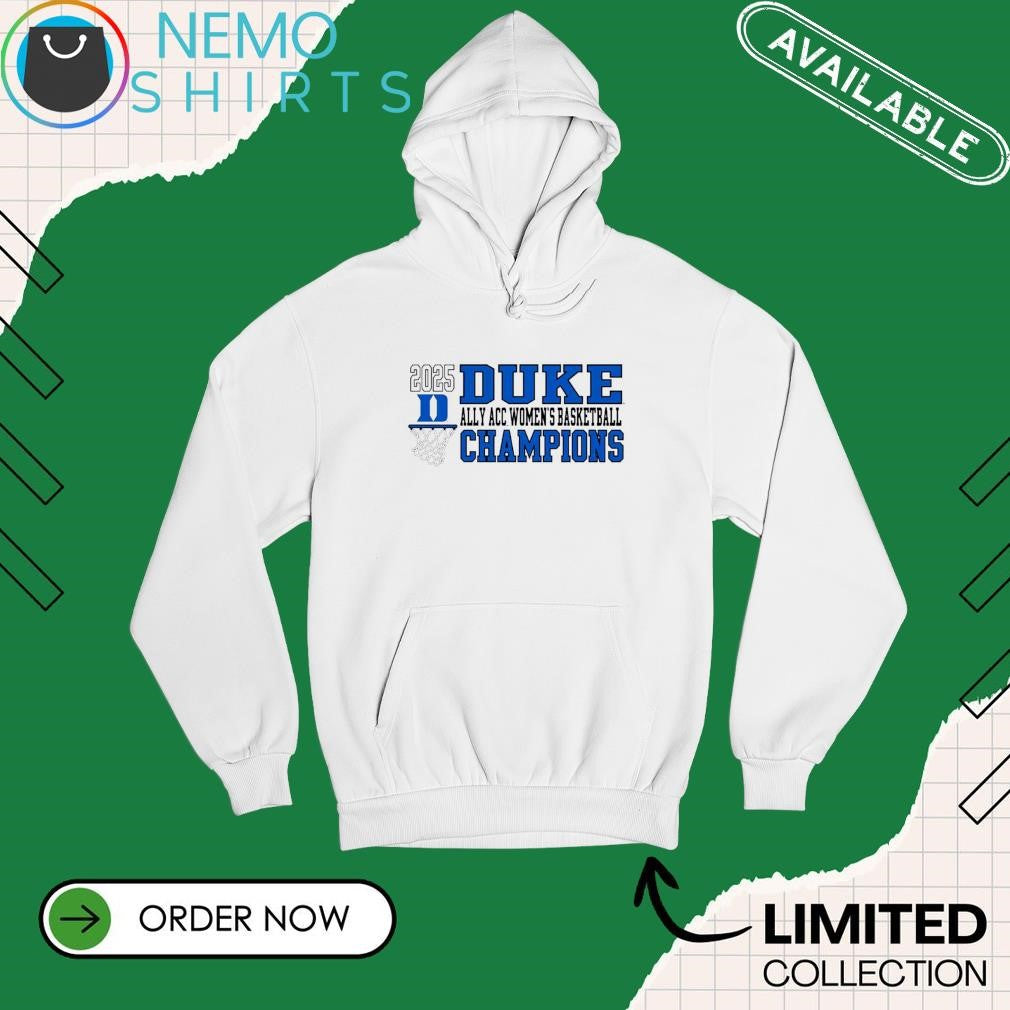 Duke Blue Devils 20025 ally ACC women's basketball - Adult & Kids T-Shirts, Sweatshirts & Hoodies apparel design preview 2
