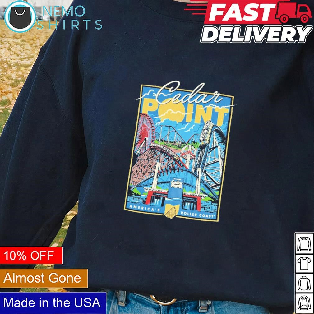 Cedar point vibes Americas roller coast - Adult & Kids T-Shirts, Sweatshirts & Hoodies apparel design preview 1