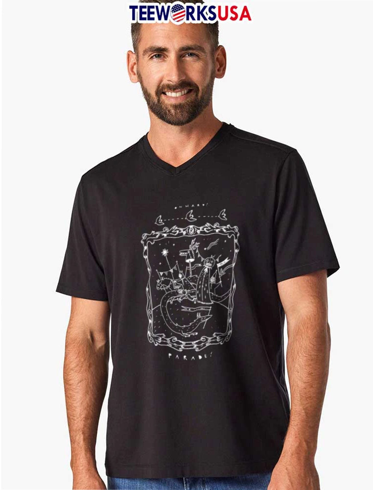 Onward Parade March whimsical creatures pumpkin head - Adult & Kids T-Shirts, Sweatshirts & Hoodies apparel design preview 8