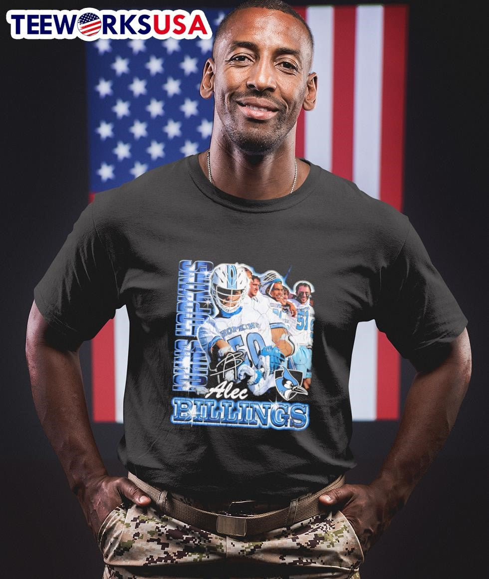 Alec Billings Johns Hopkins 90s graphic - Adult & Kids T-Shirts, Sweatshirts & Hoodies apparel design preview 1