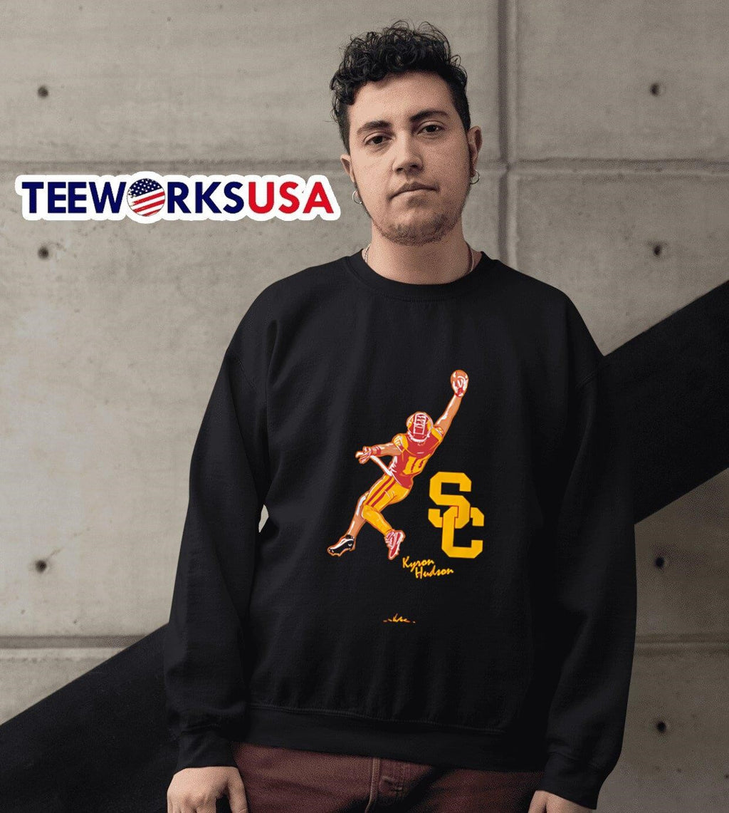 Kyron Hudson Catch USC Trojans - Adult & Kids T-Shirts, Sweatshirts & Hoodies apparel design preview 3