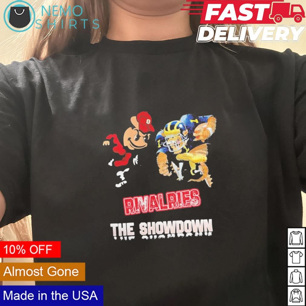 Rivalries the Showdown Ohio State Buckeyes vs - Adult & Kids T-Shirts, Sweatshirts & Hoodies apparel design preview 3