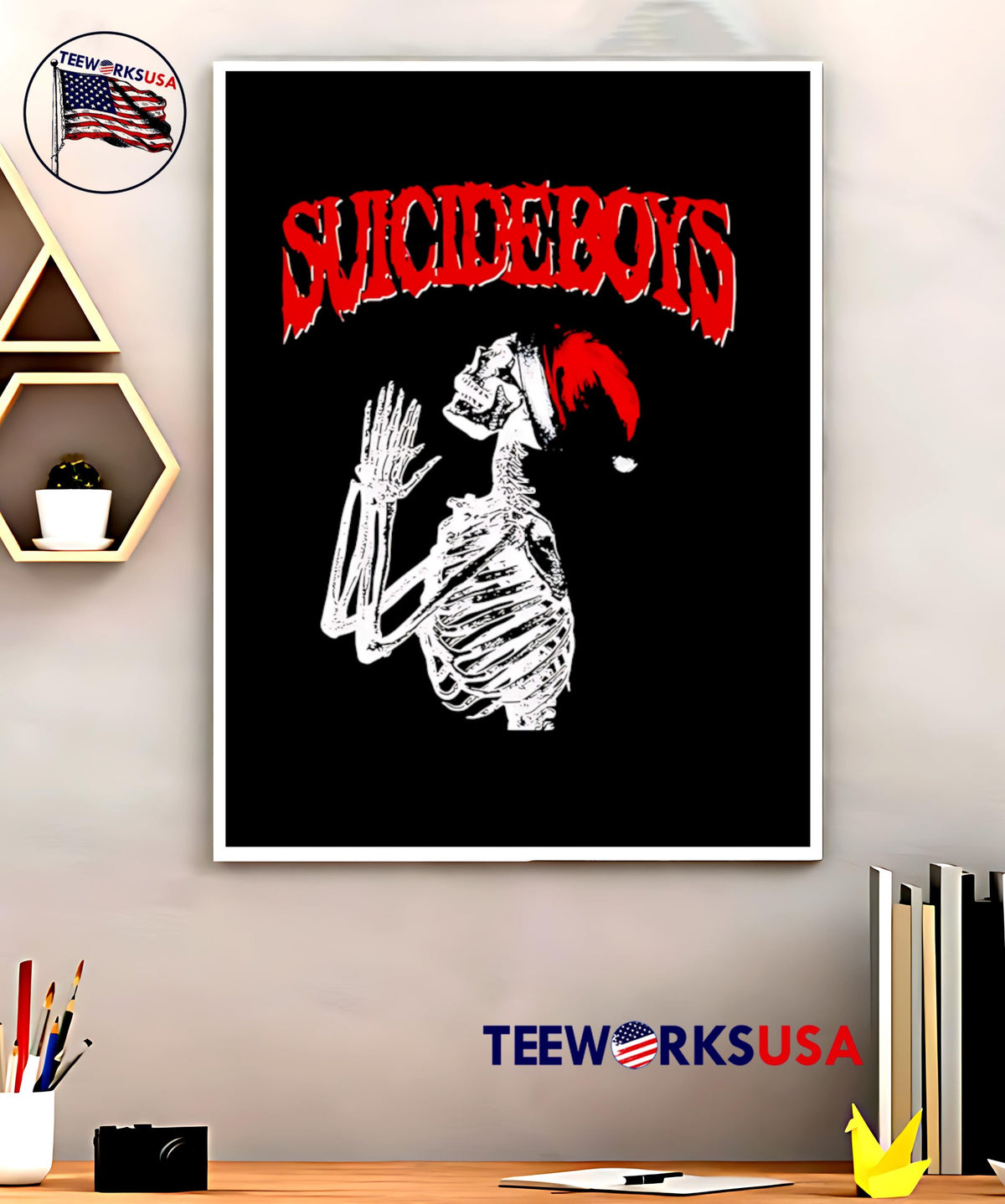 Suicideboys Skeleton christmas - Adult & Kids T-Shirts, Sweatshirts & Hoodies apparel design preview 5