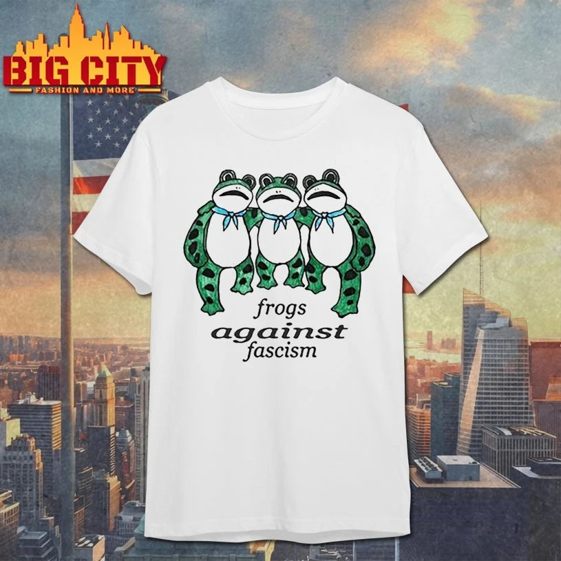 Frogs Against Fascism - Adult & Kids T-Shirts, Sweatshirts & Hoodies apparel design preview 1