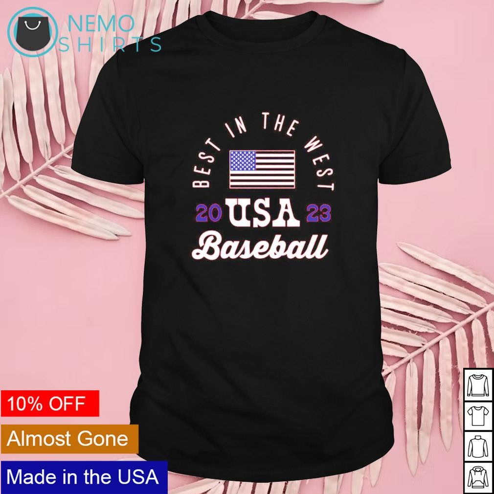 Best in the West world 2023 USA baseball - Adult & Kids T-Shirts, Sweatshirts & Hoodies apparel design preview 1