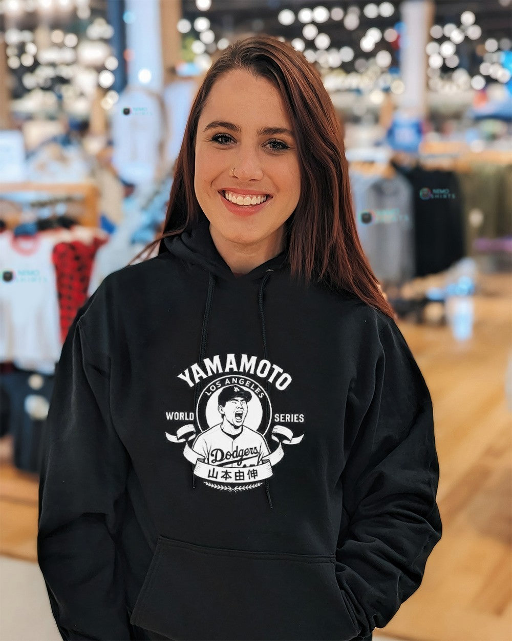 Yoshinobu Yamamoto Los Angeles Dodgers world series - Adult & Kids T-Shirts, Sweatshirts & Hoodies apparel design preview 5