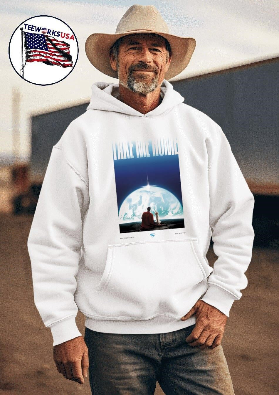 Take me home Superman Krypto - Adult & Kids T-Shirts, Sweatshirts & Hoodies apparel design preview 2