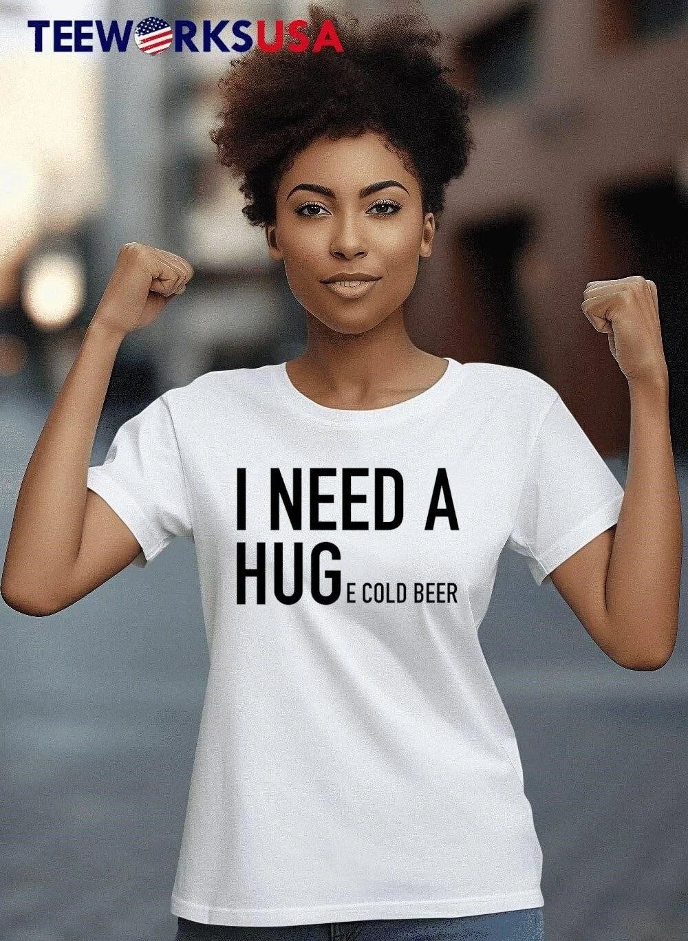 I Need A Huge Cold Beer Minimalist Bold Typography - Adult & Kids T-Shirts, Sweatshirts & Hoodies apparel design preview 6